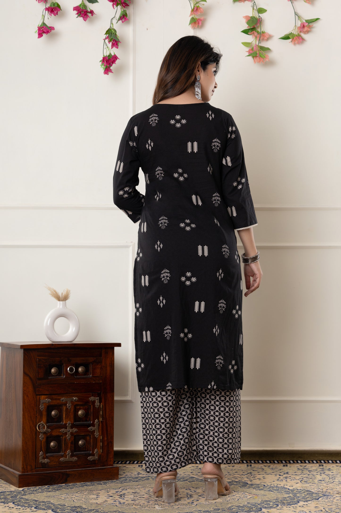 Ethnic motif printed Cotton Suit Set