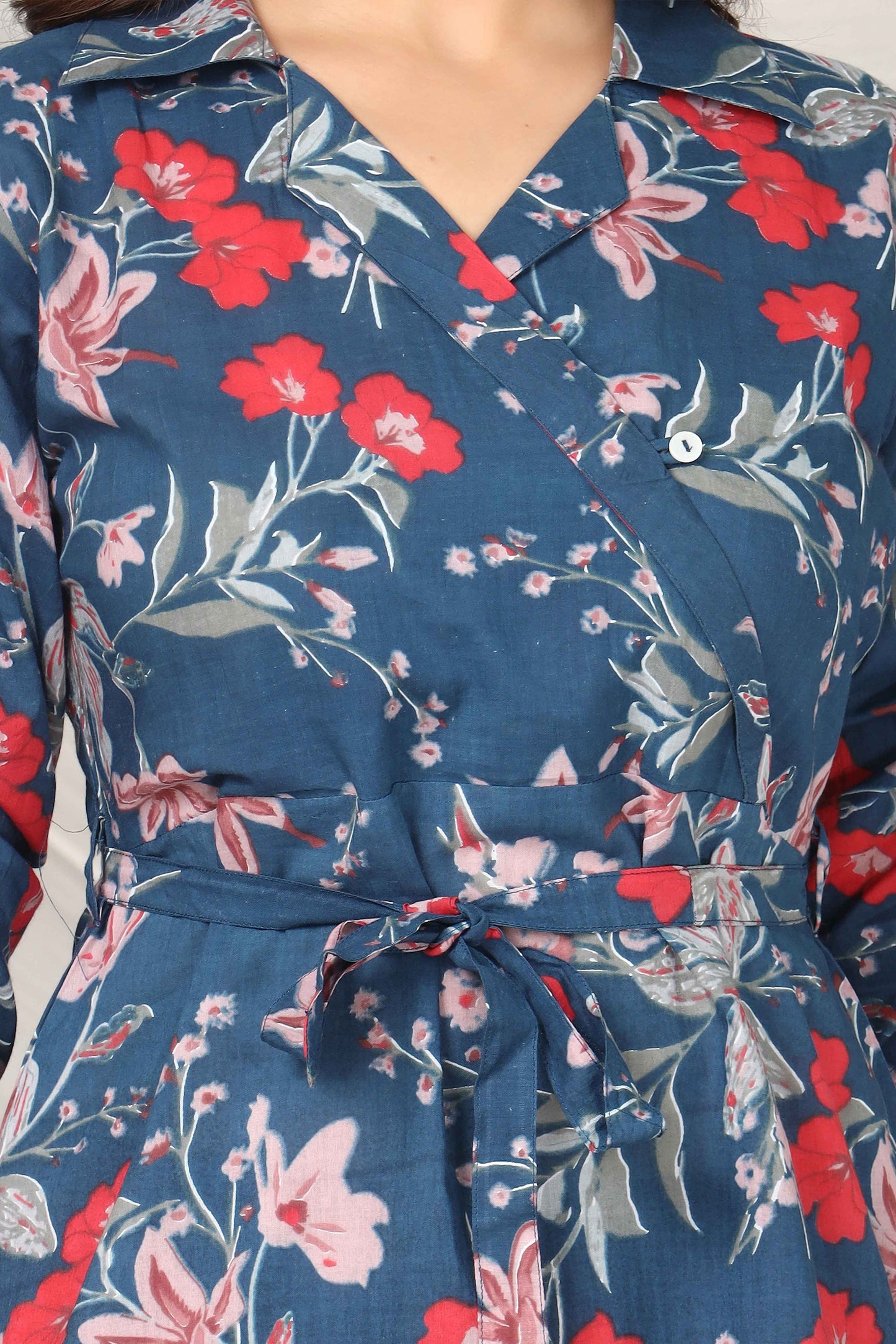 GulBloom Midnight Bloom Printed Cotton Co-Ord Set