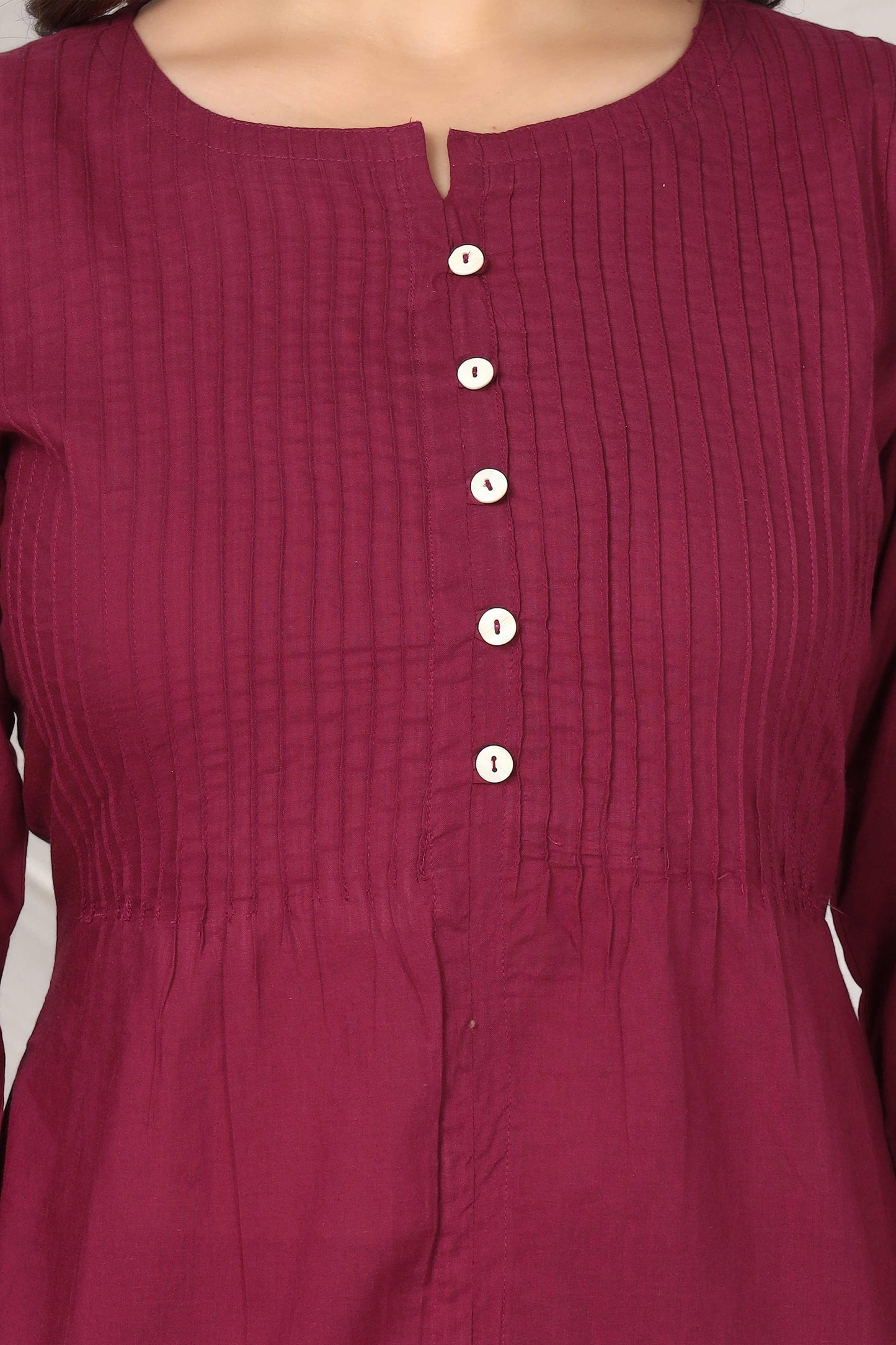 Rang Ease Pintuck Classic Cotton Co-Ord Set
