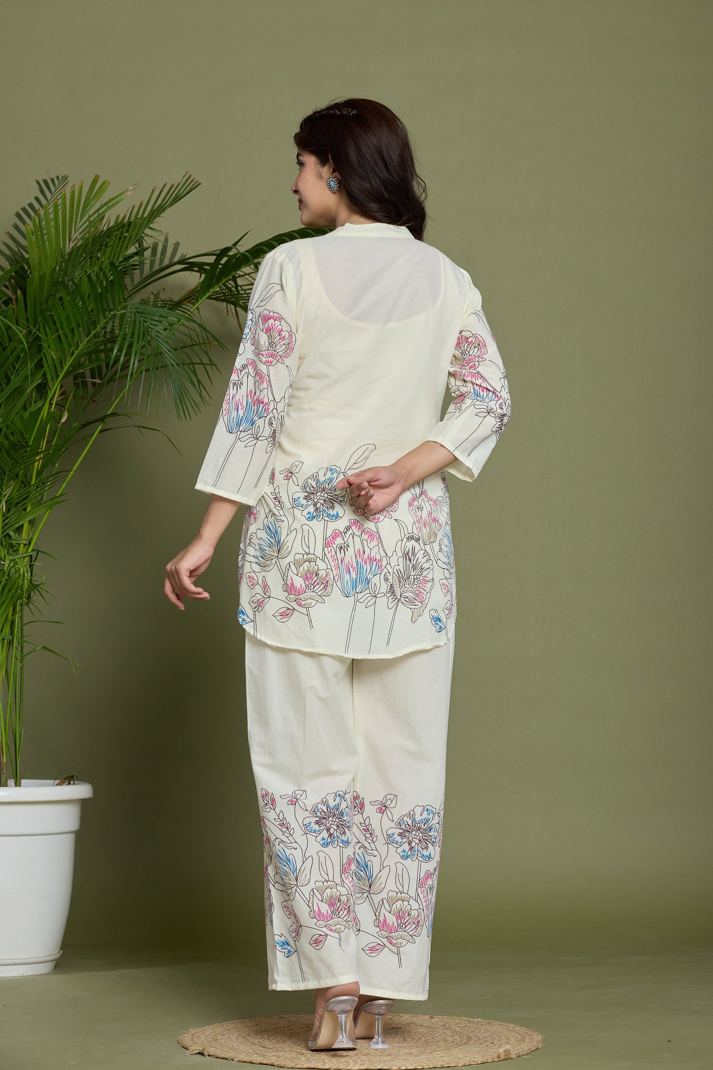 Floral Printed Cotton Co-ord set