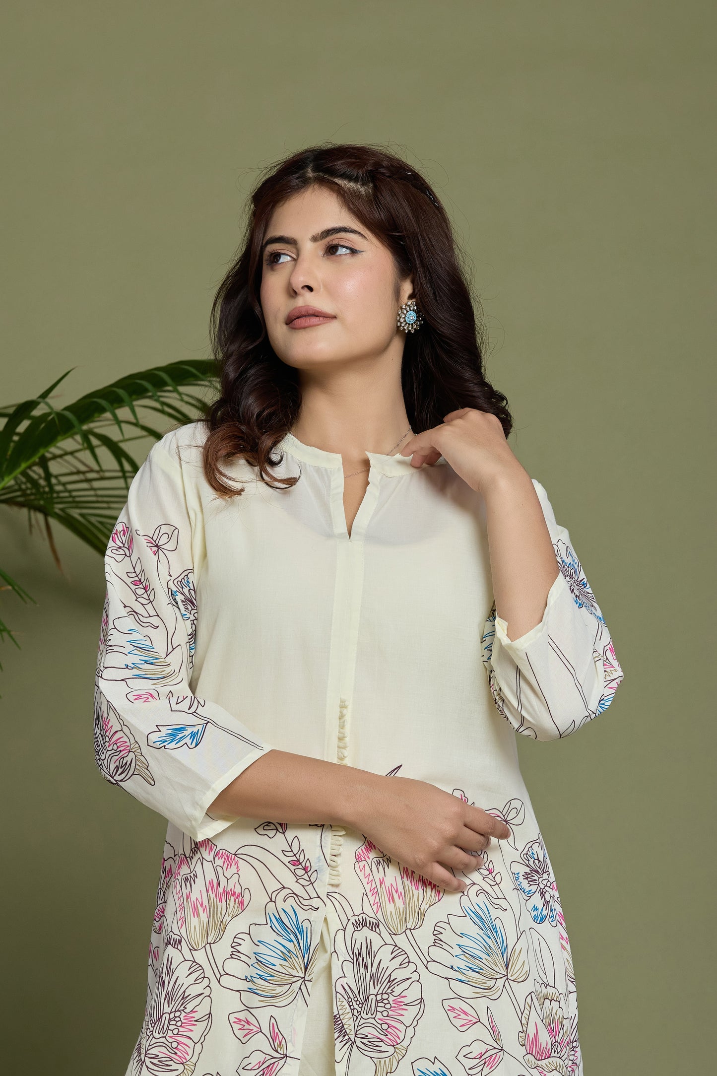 Floral Printed Cotton Co-ord set