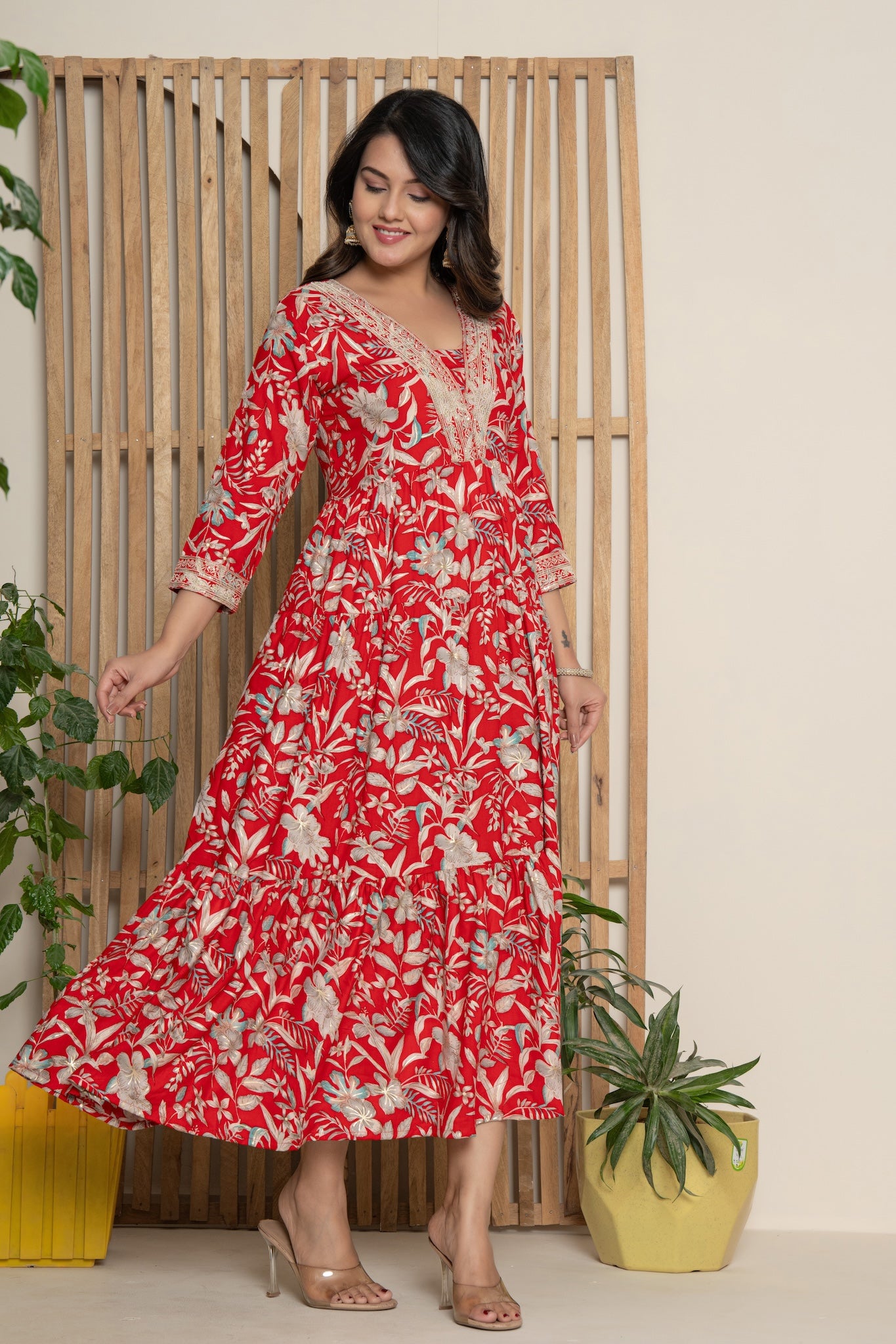 Red One Piece Dress