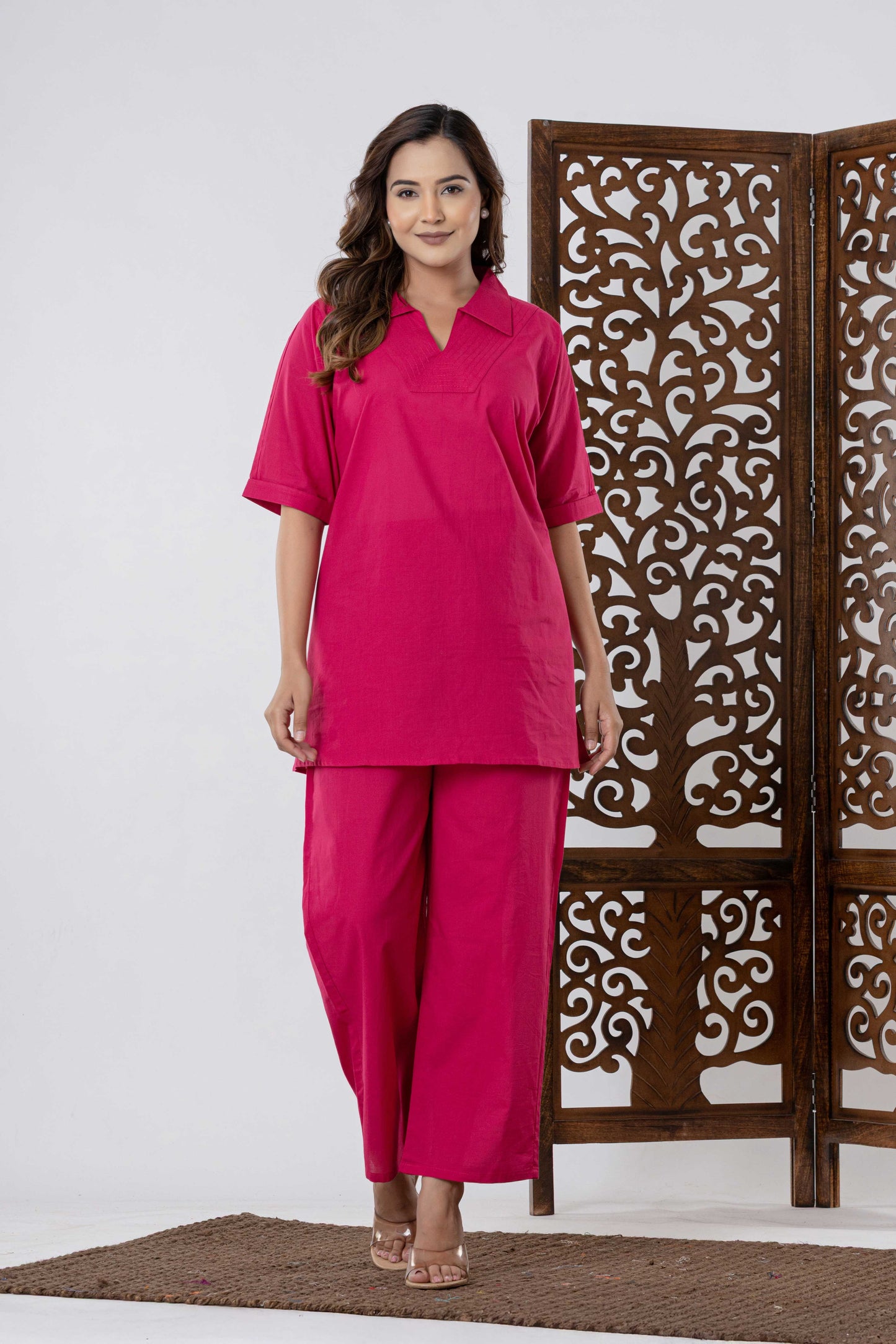 Rang Ease Blush Flow Co-Ord Set