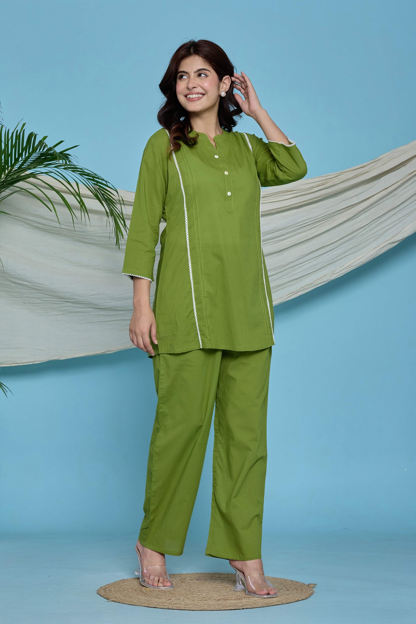 Rang Ease Calm Meadow Cotton Co-Ord Set