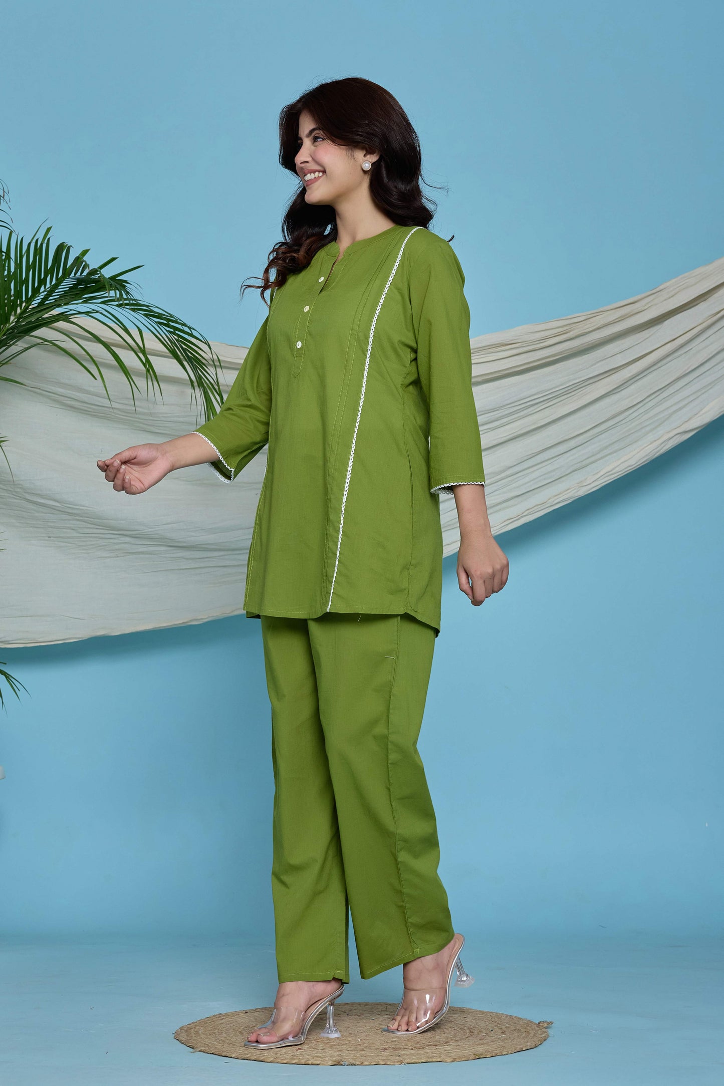 Rang Ease Calm Meadow Cotton Co-Ord Set