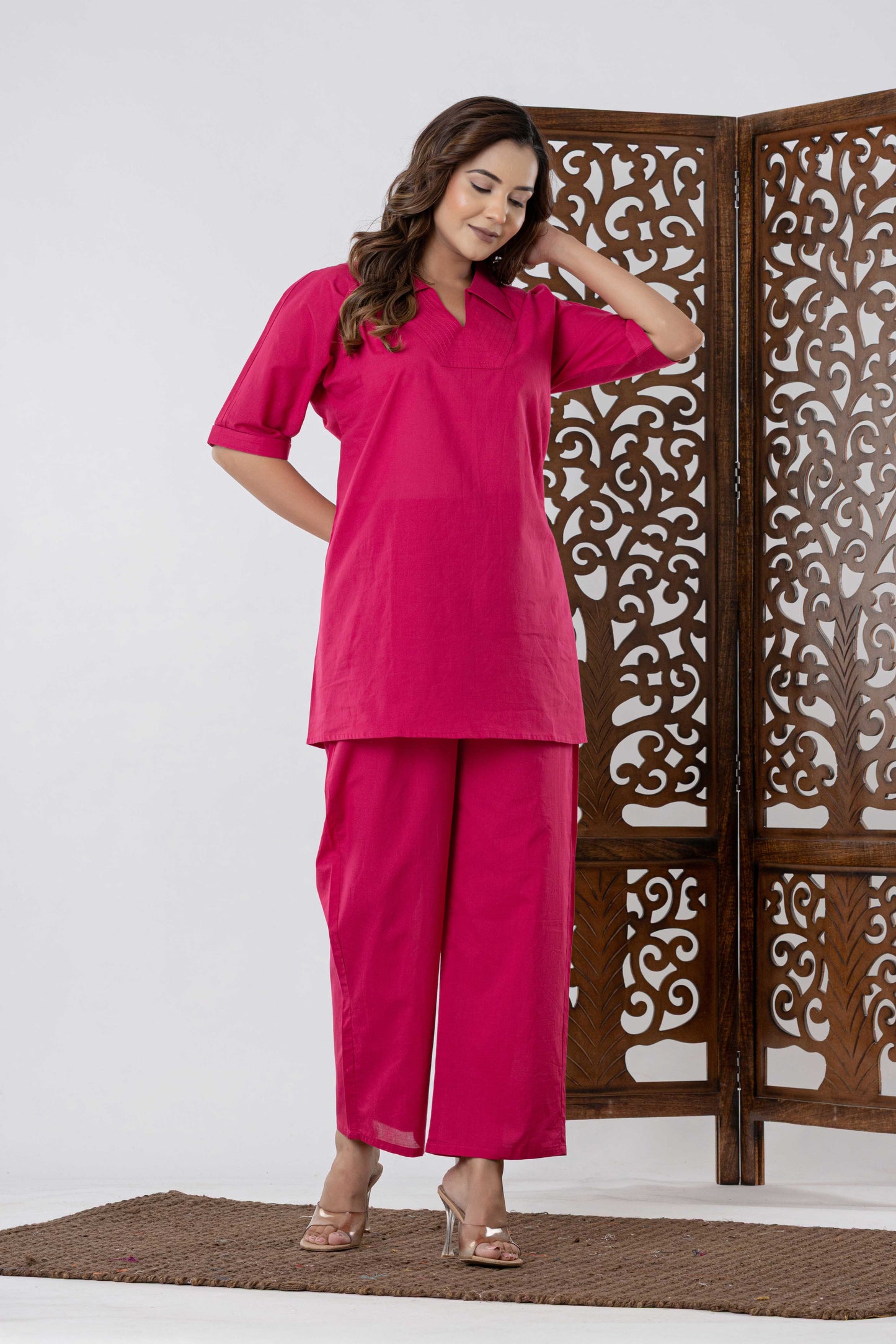 Rang Ease Blush Flow Co-Ord Set
