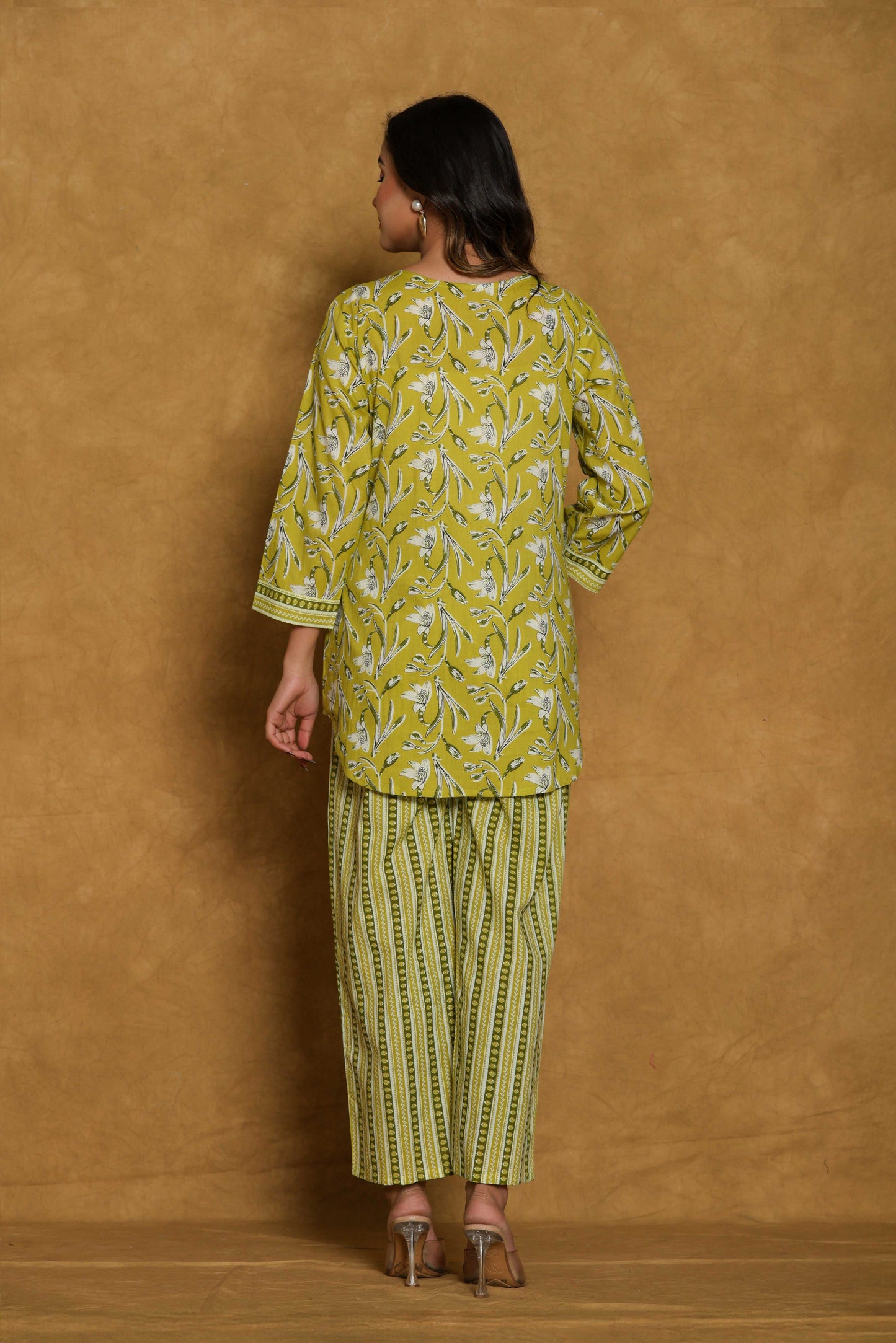 Noor Aura Verdant Rhythm Printed Co-Ord Set
