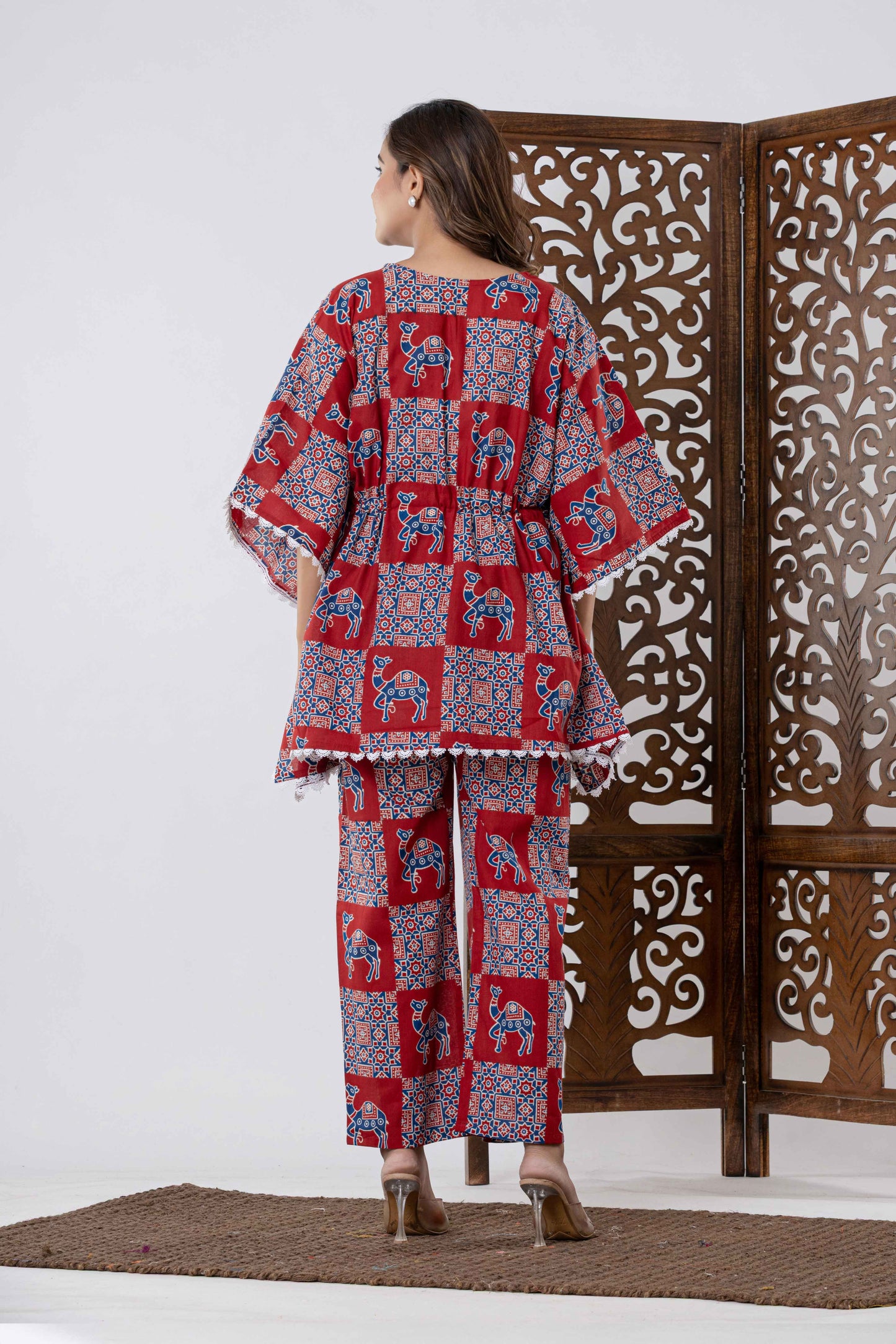 GulBloom Caravan Patch Printed Cotton Co-Ord Set
