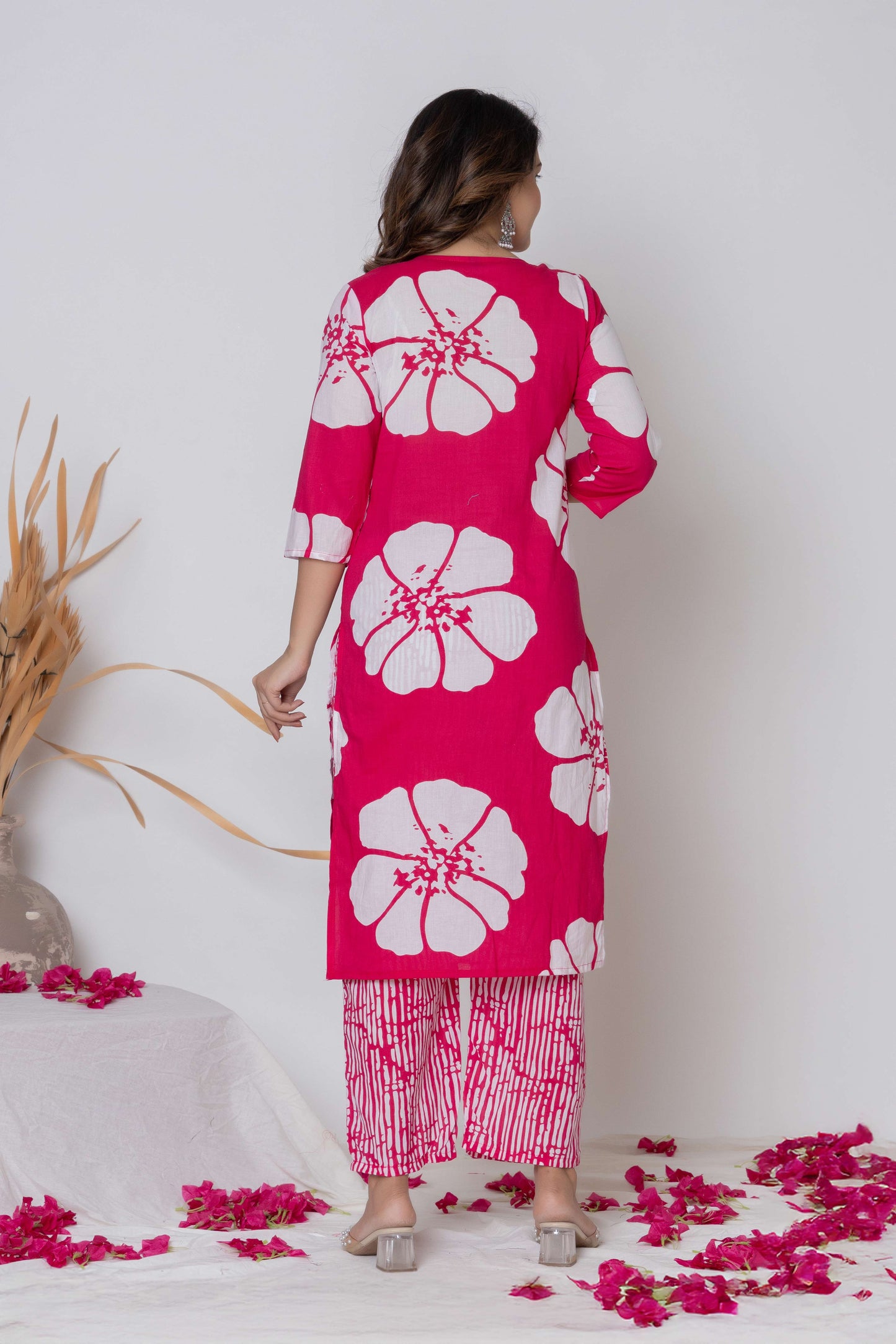GulBloom Floral Breeze Printed Cotton Kurta Set