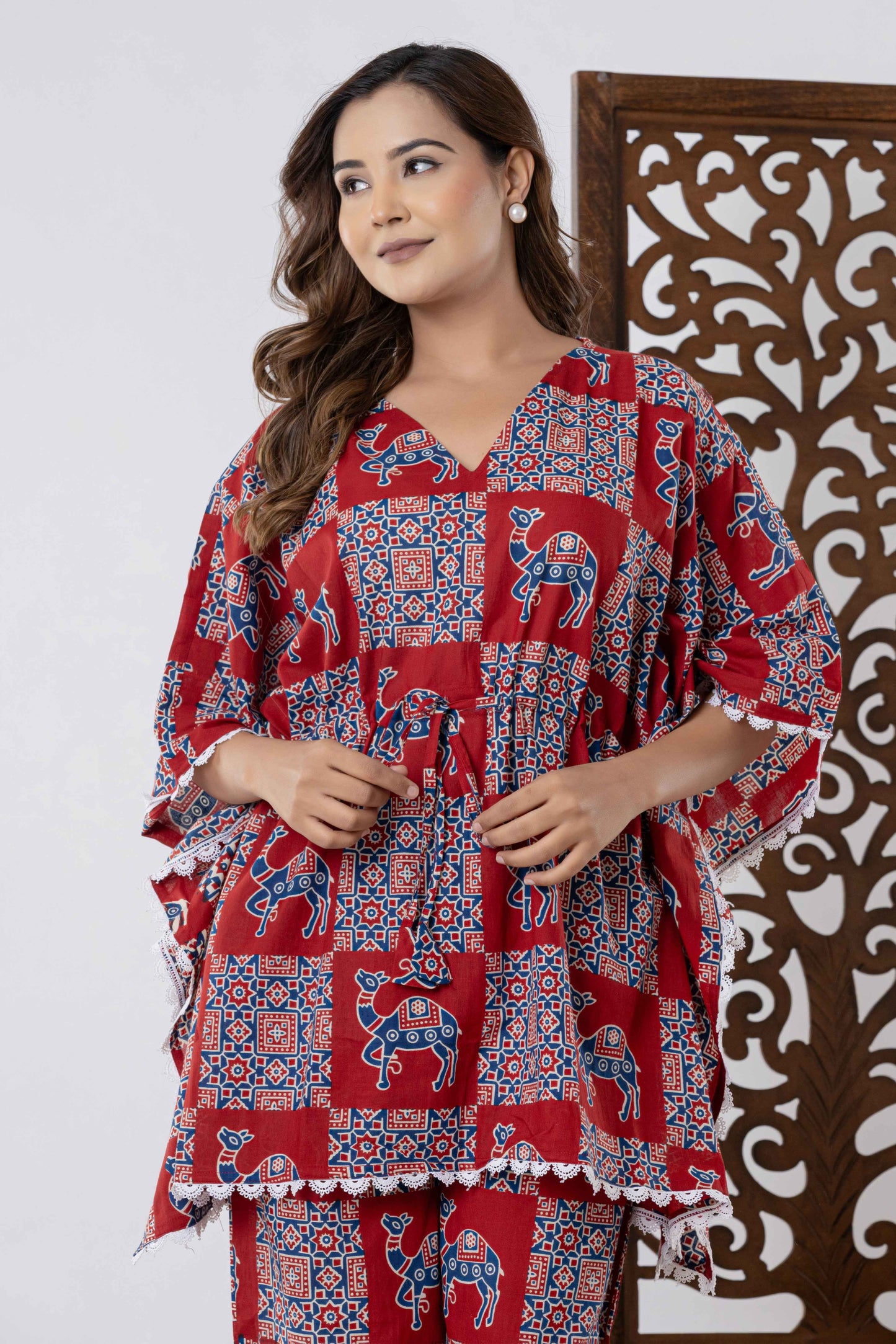GulBloom Caravan Patch Printed Cotton Co-Ord Set