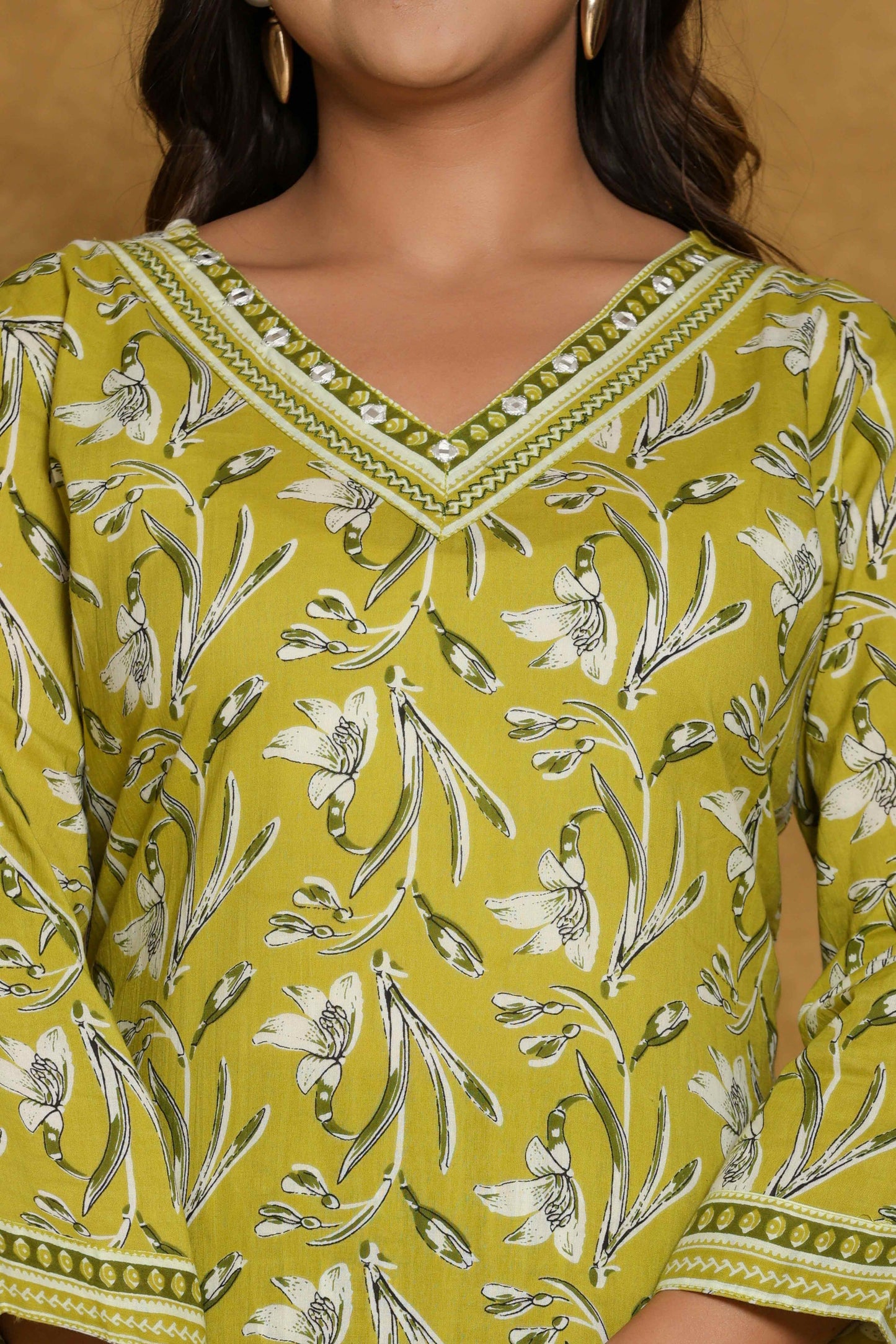 Noor Aura Verdant Rhythm Printed Co-Ord Set