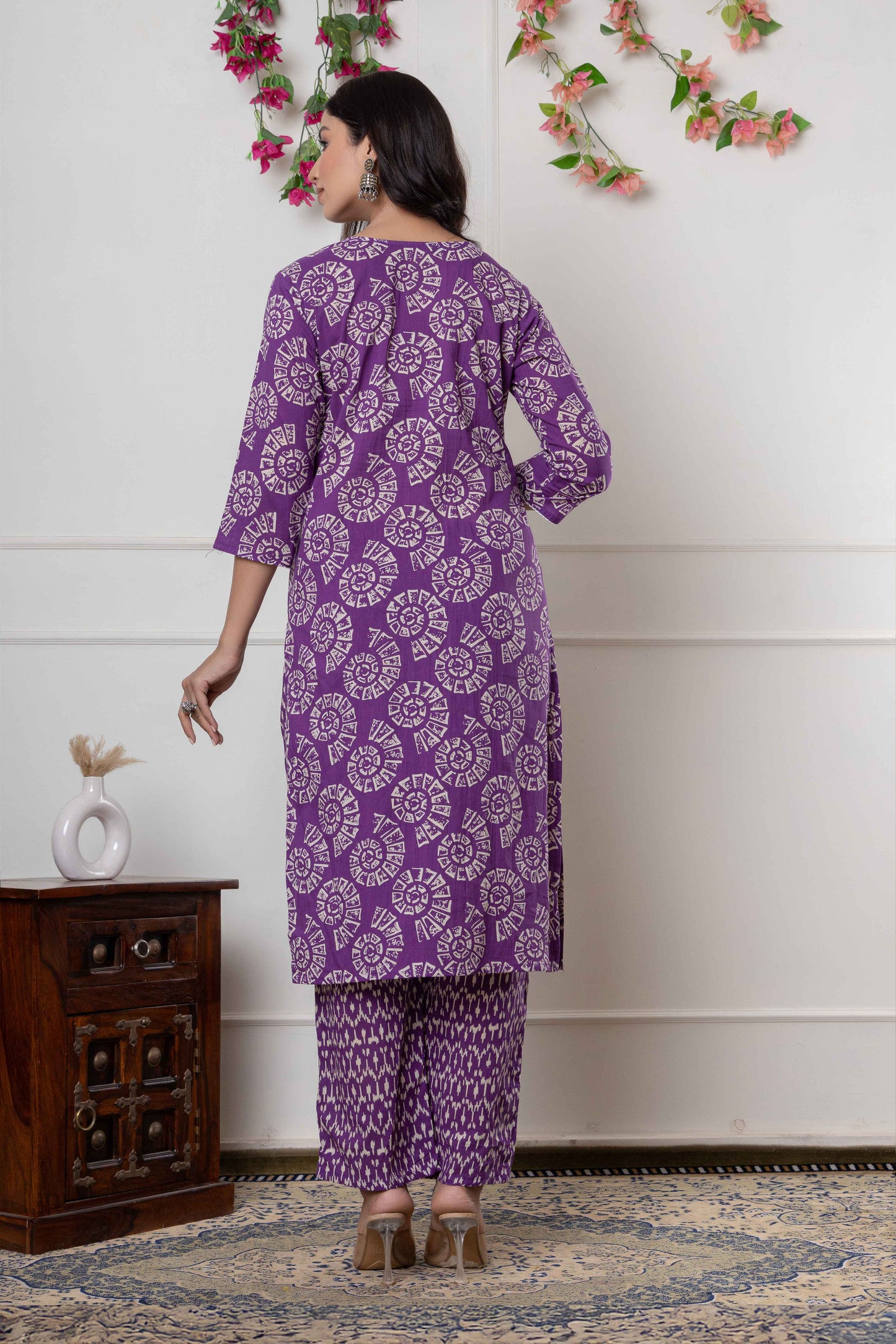 Noor Aura Mandala Printed Cotton Kurta Set