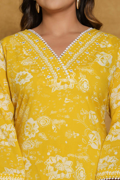 GulBloom Sunpetal Printed Cotton Co-Ord Set