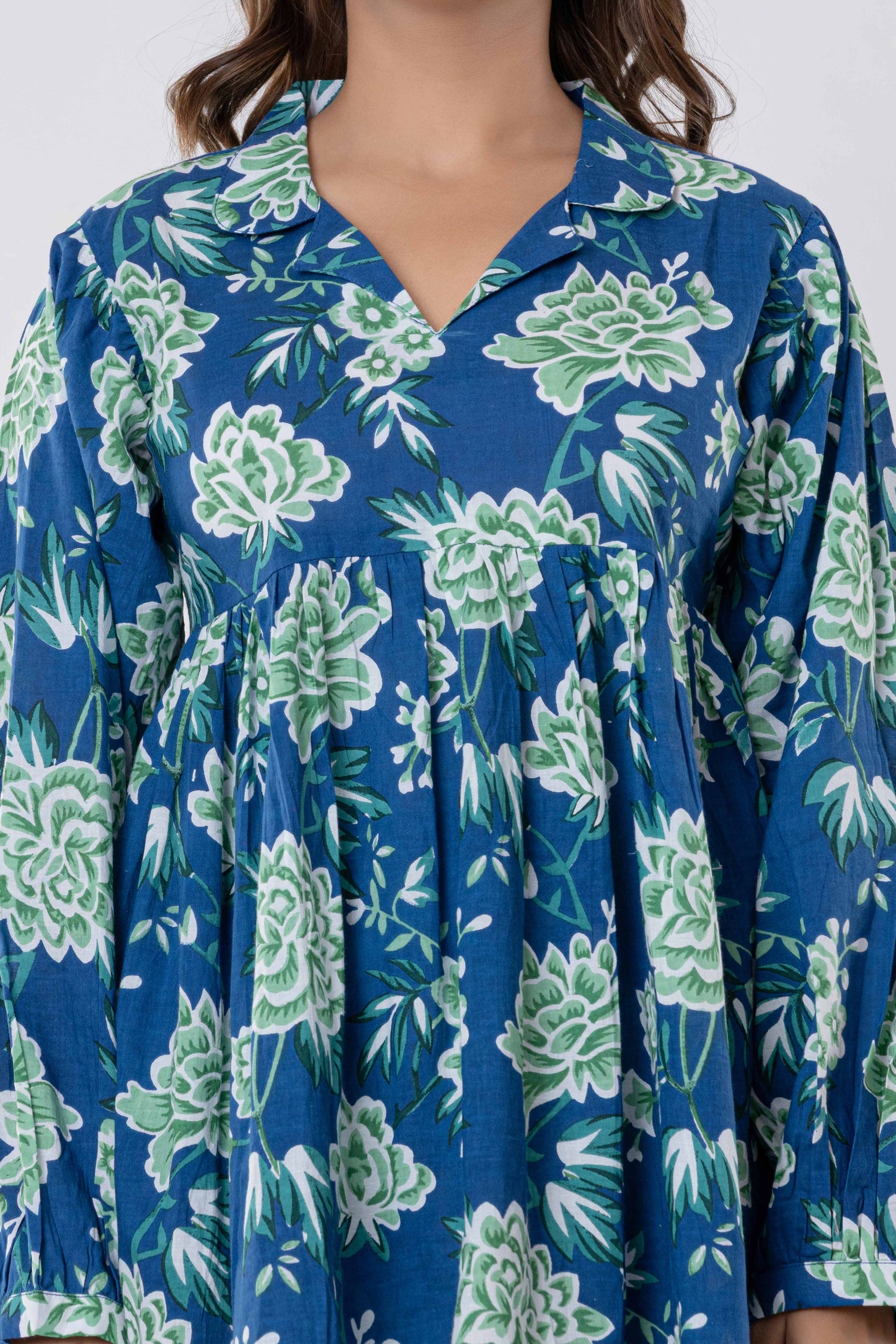 GulBloom Blossom Breeze Printed Cotton Co-Ord Set