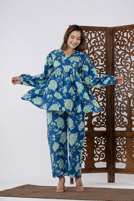 Blue Bloosom Breeze co-ord set