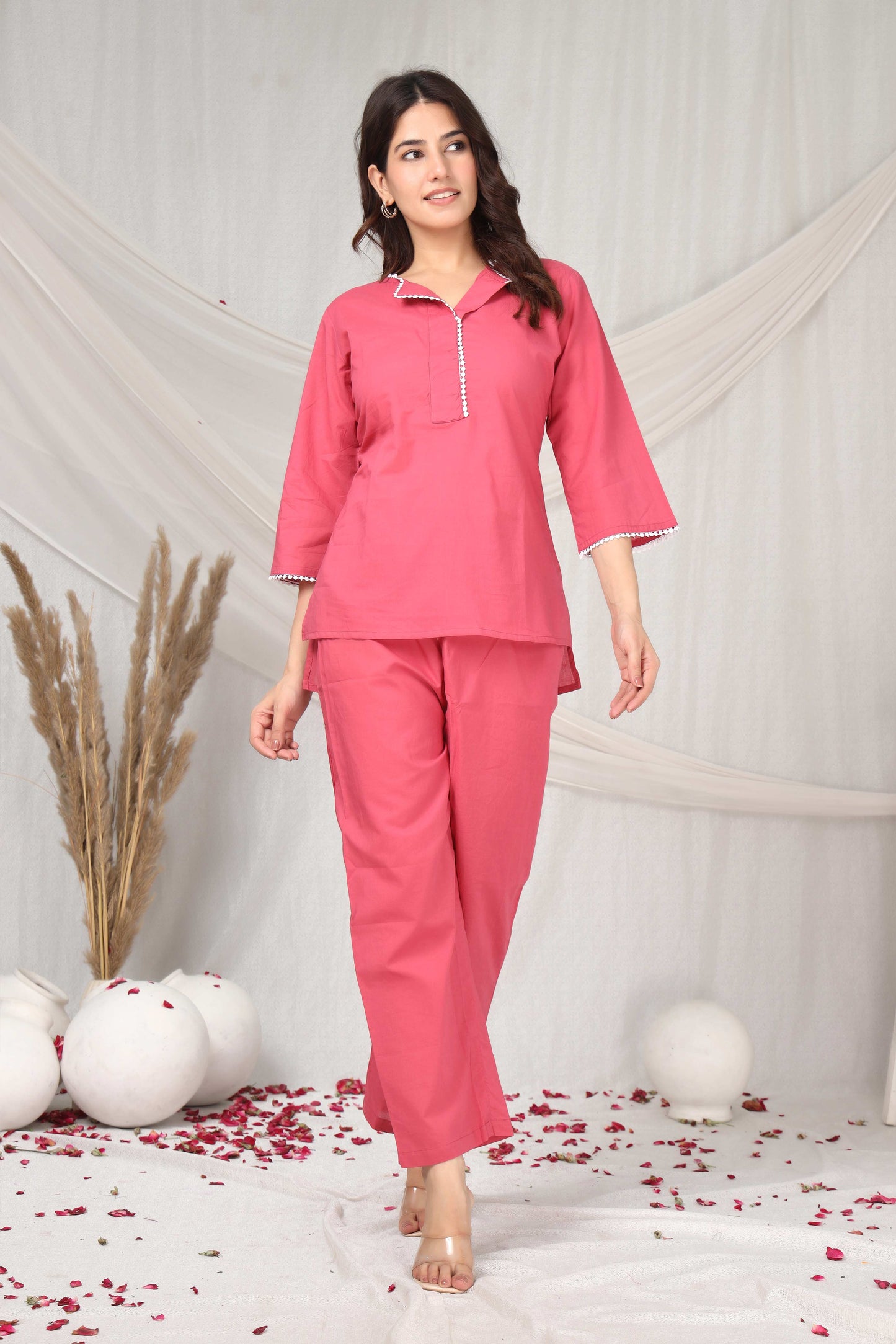 Grace in blush-minimal co-ord set