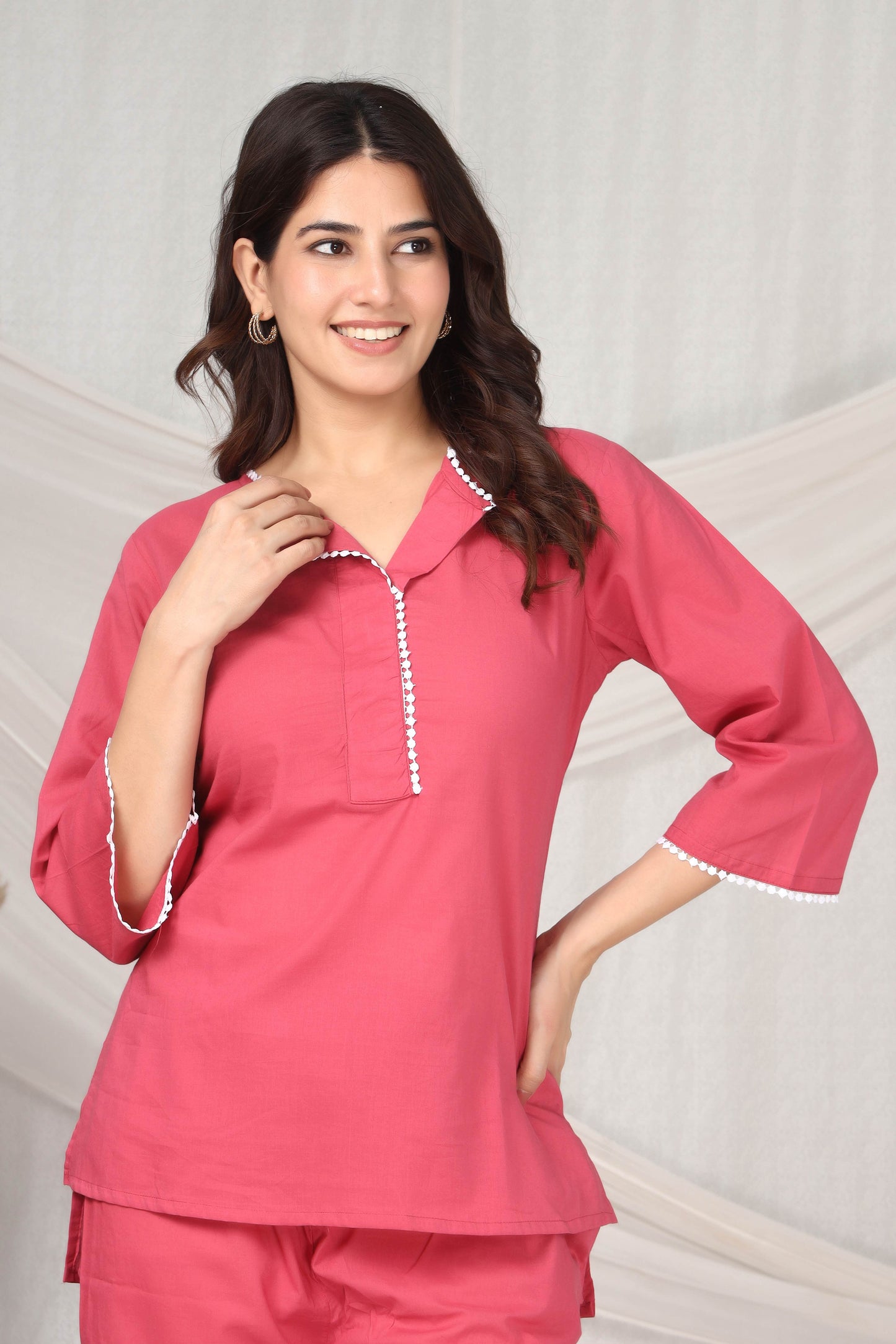 Grace in blush-minimal co-ord set