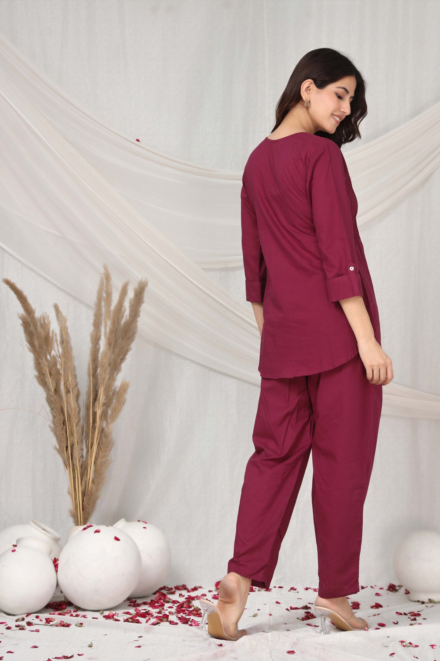 Crimson charm co-ord set