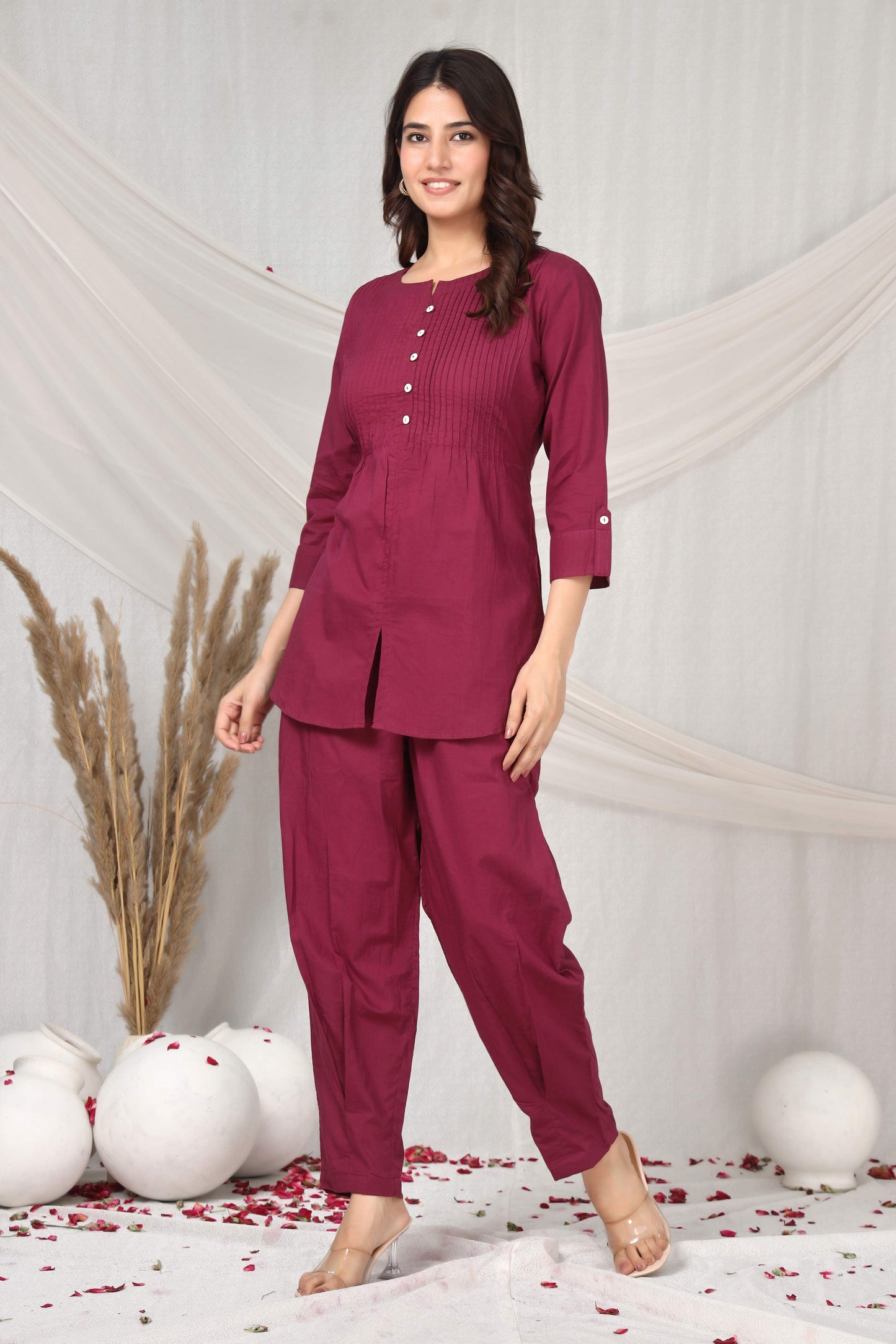 Crimson charm co-ord set