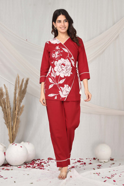 Chic florals modern mood co-ord set