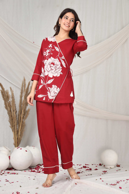 Chic florals modern mood co-ord set