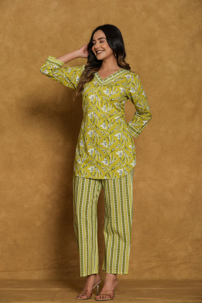 Green Co-ord  Set for Modern Moods