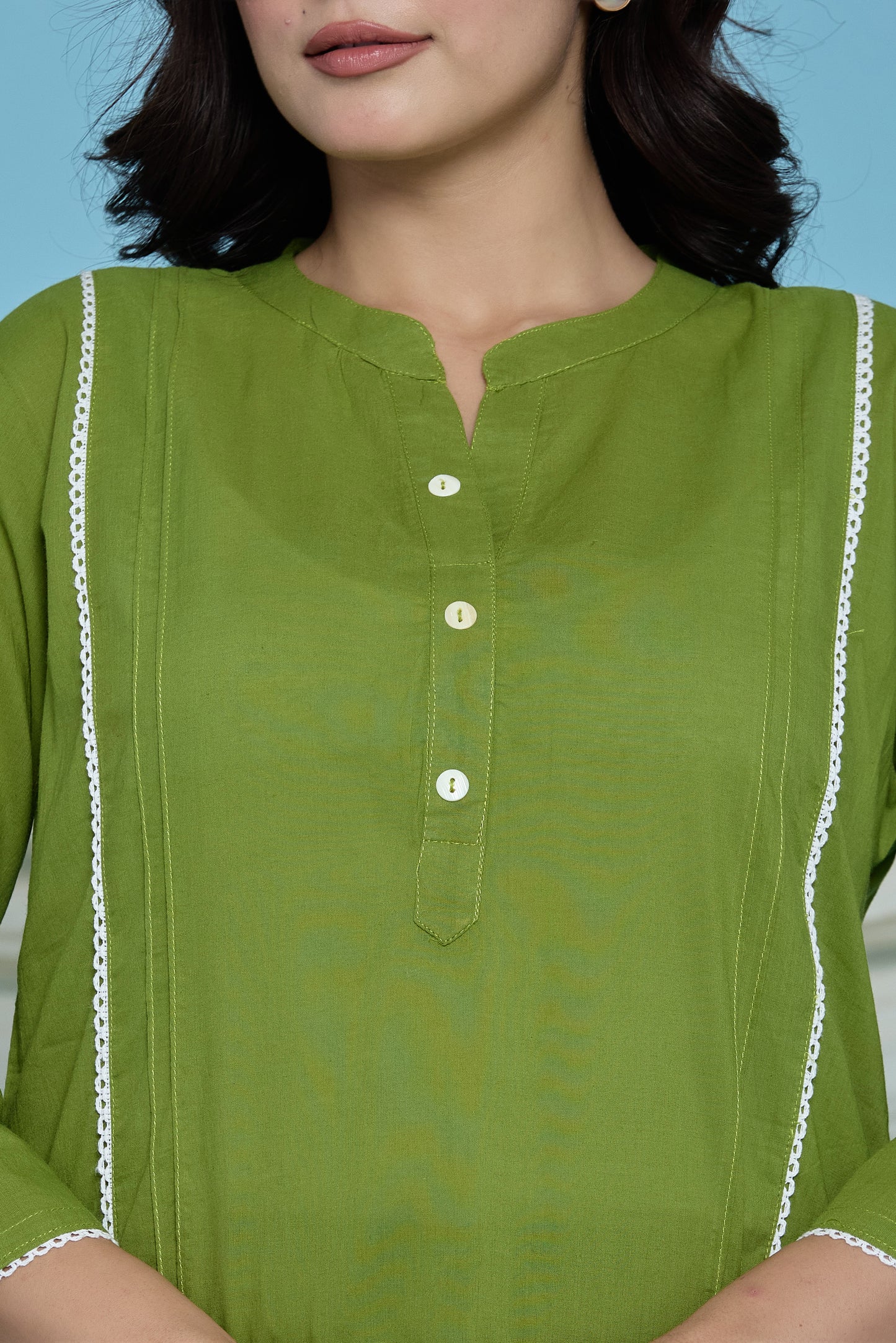 Everyday Calm Green cotton co-ord set