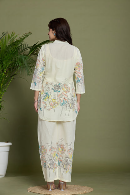 Floral Printed Cotton Co-ord Set