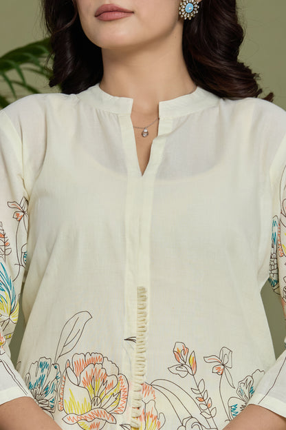 Floral Printed Cotton Co-ord Set