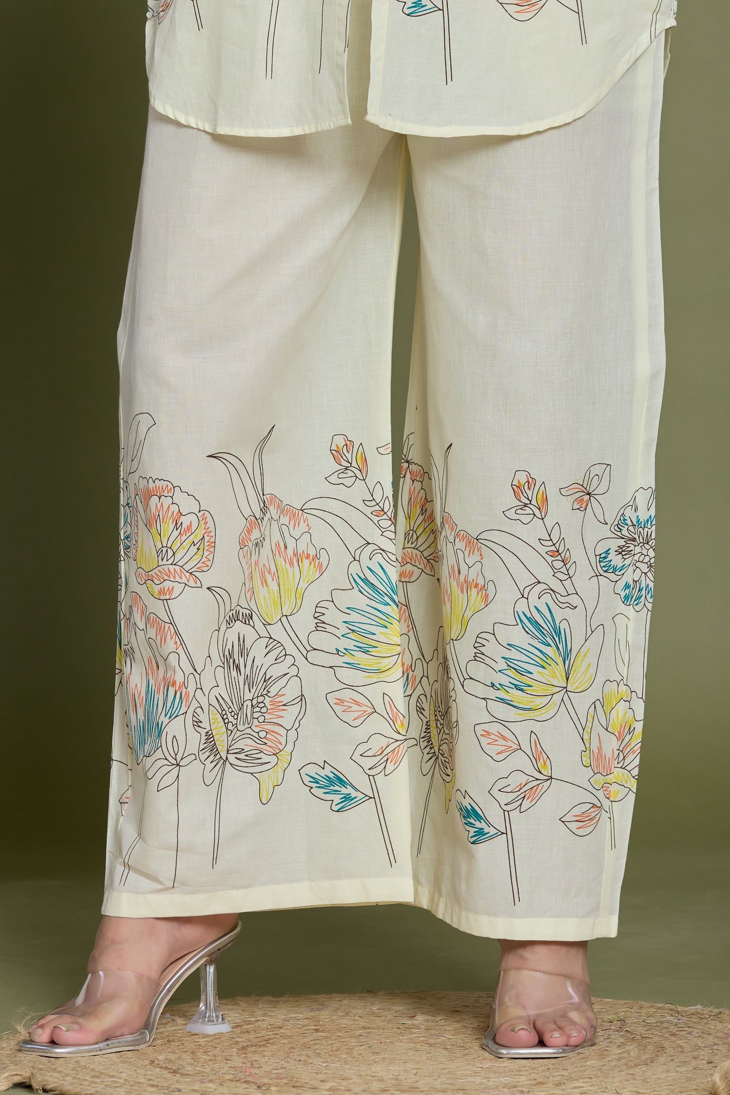 Floral Printed Cotton Co-ord Set