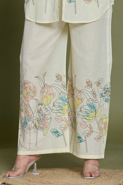 Floral Printed Cotton Co-ord Set