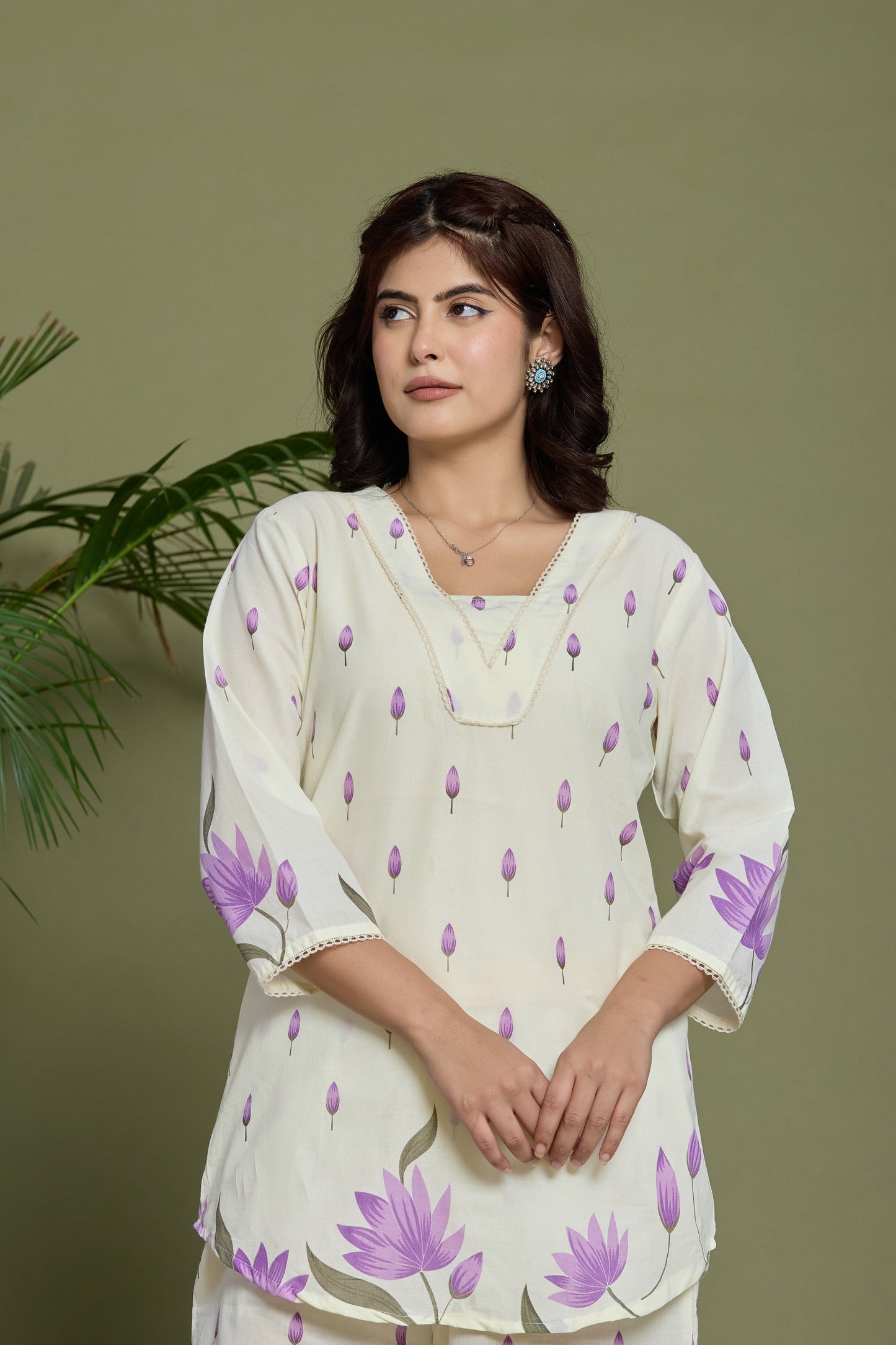 Floral Printed Cotton Co-ord set