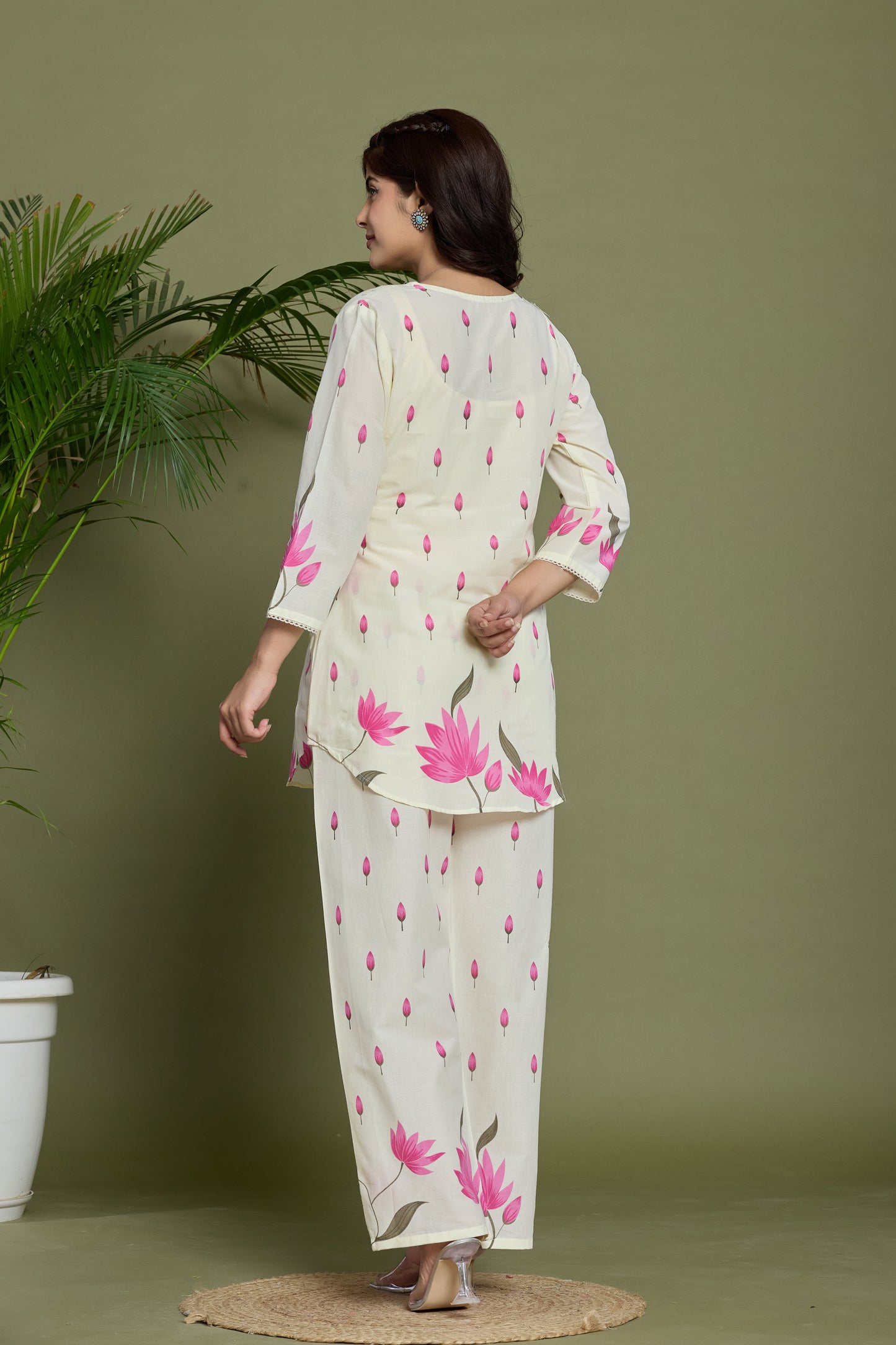 Floral Printed Cotton Co-ord set