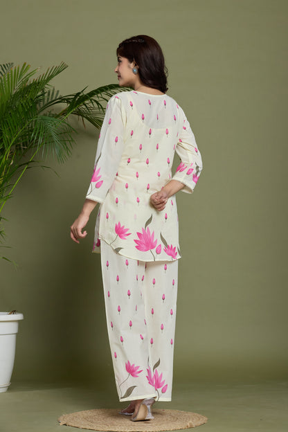Floral Printed Cotton Co-ord set
