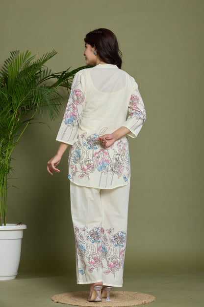 Floral Printed Cotton Co-ord set