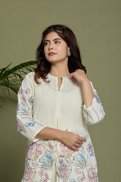 Floral Printed Cotton Co-ord set