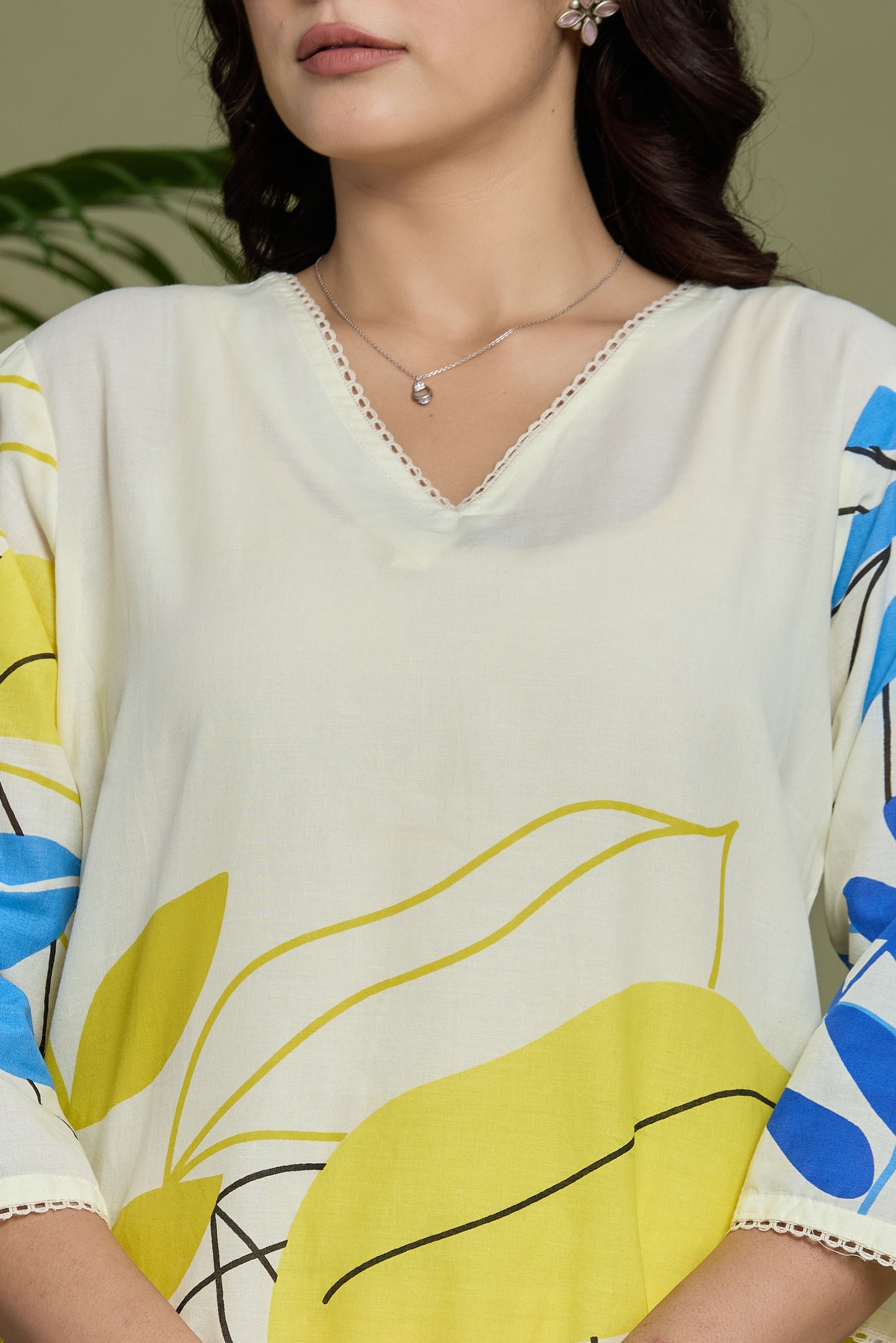 Blue Yellow Summer co-ord set