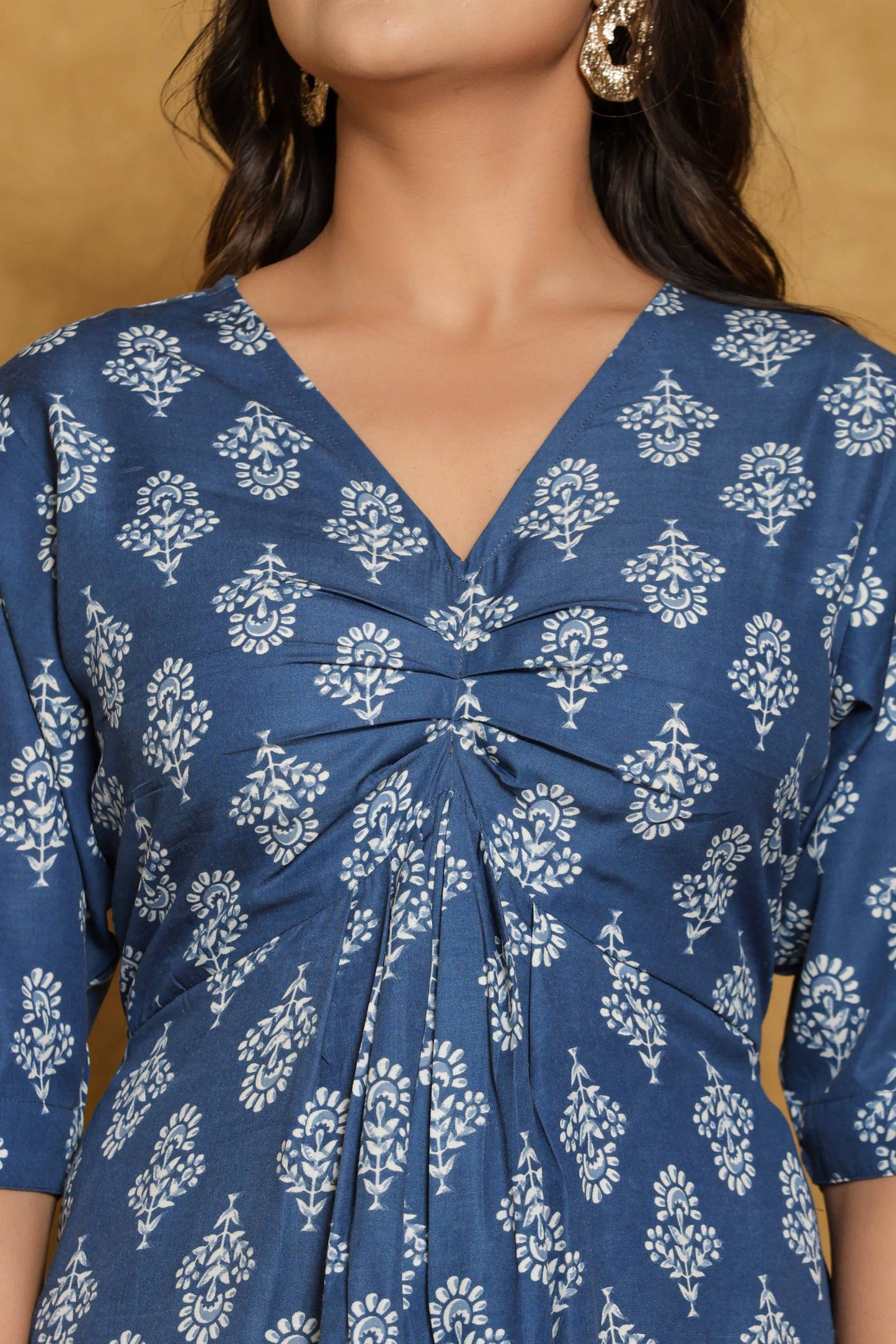 Everyday Wear
Cotton
one piece for Women
abstract print
blue
white
daily wear
casual wear
party wear