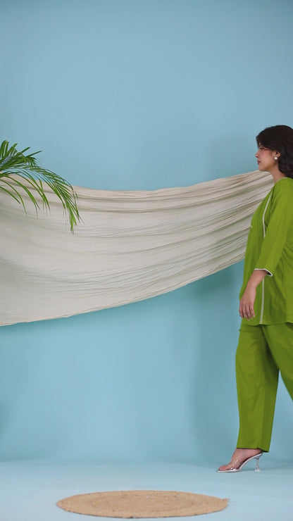 Everyday Calm Green cotton co-ord set